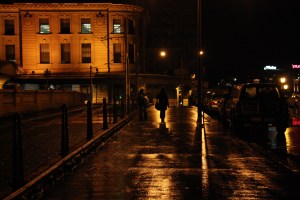 Sydney Central Station at night